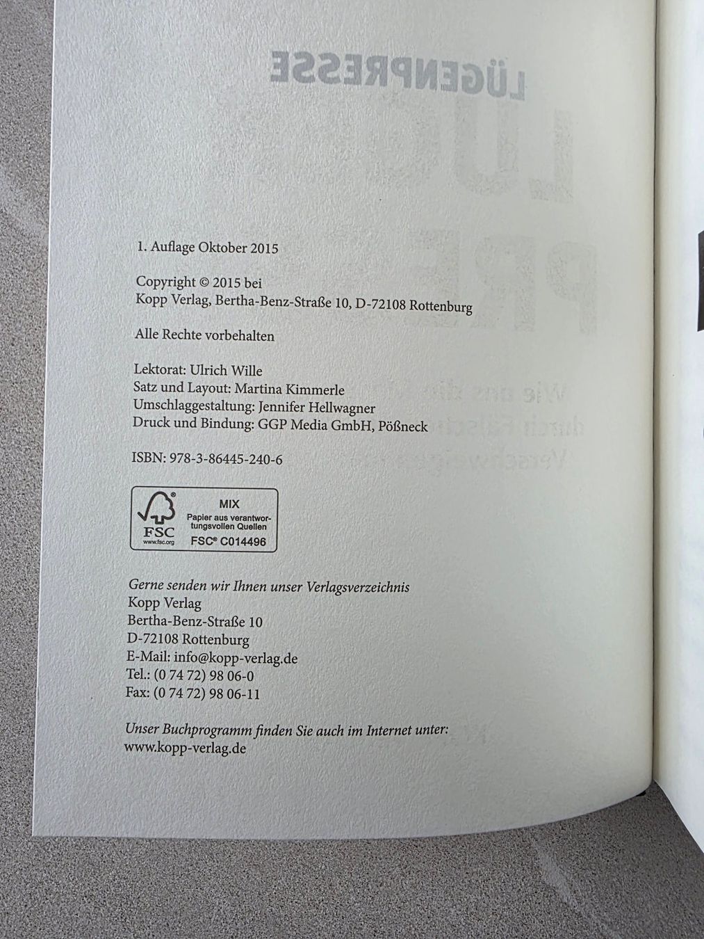 Libri: Markus Gärtner - Lügen Presse – Usato da Kaiseraugst venduto da Haubitz60 6