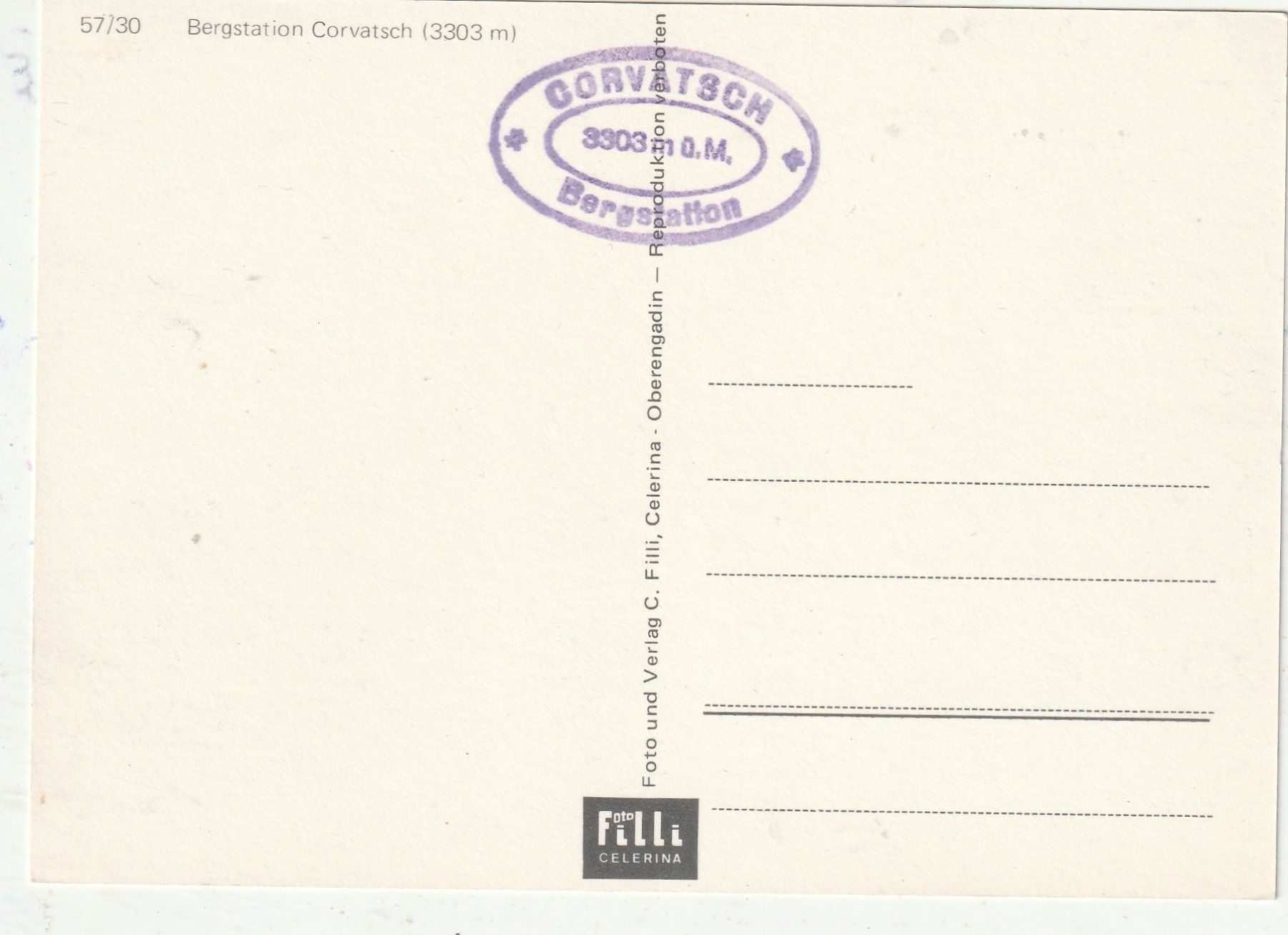 Cartes postales: Berghaus Corvatsch – D'occasion à Lumbrein par made02 1
