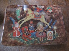 Vintage Blechdose mit Samichlaus Porto 9 Fr.
