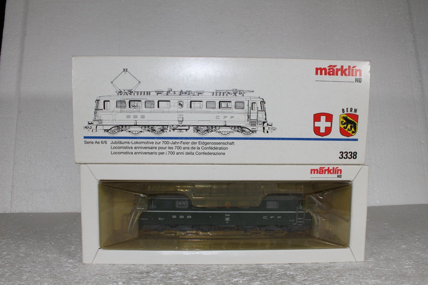 Märklin Modellini di ferrovie: Märklin 3338 SBB Ae 6/6 Bern DC analog – Usato da Triesen venduto da cor_62ts 8