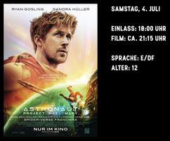 2x Poject Hail Mary im Hofkino, Sa 4.7. inkl. Weinbegleitung