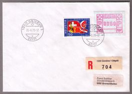 ATM 2_Einschreib-FDC 26.6.78__1200 GENÈVE 1__portogerecht !