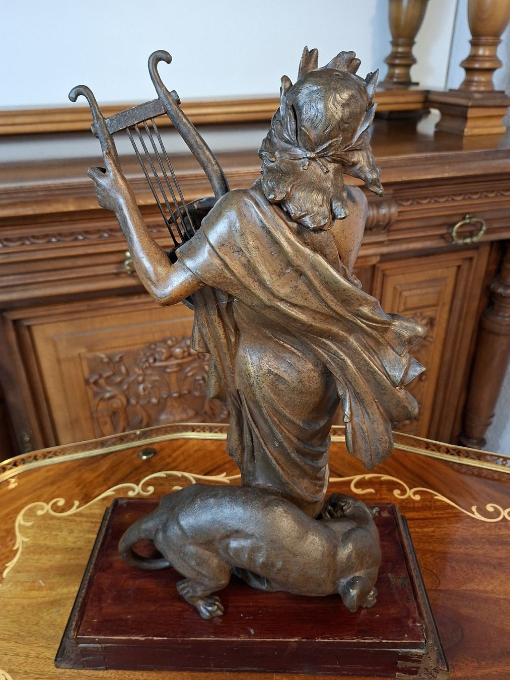 Sculture & Statue: Antike Bronze Skulptur Orpheus mit Lyra – Usato da Steffisburg venduto da ZeitReise_ 4