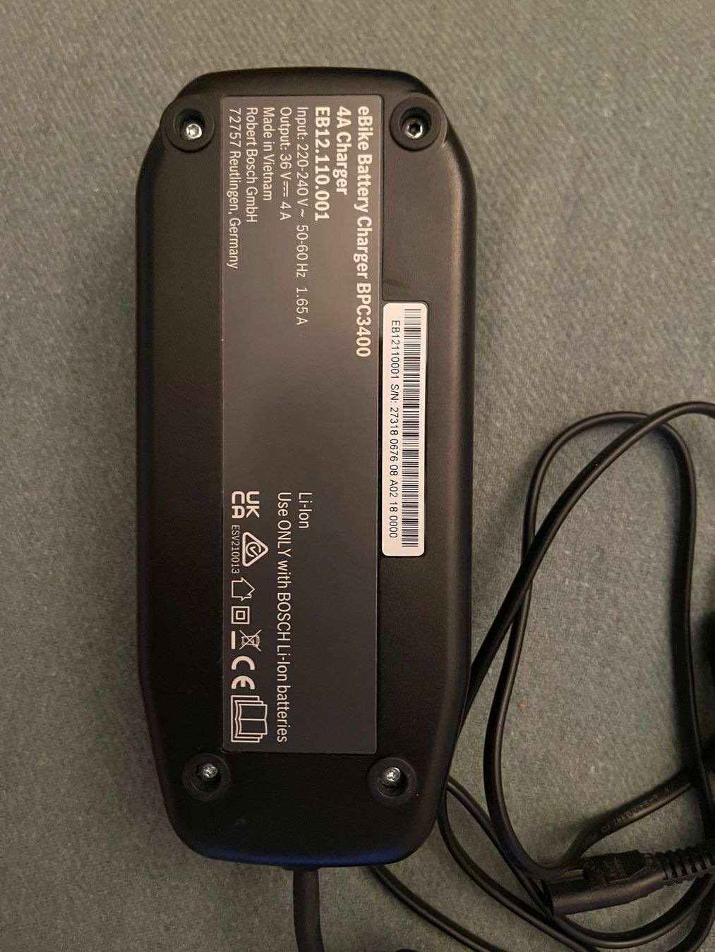 Chargeurs: Bosch EBike Ladegerät 4a PC3400 (siehe Bild) – D'occasion à Basel par Feidishiz 1