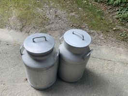 Milchkanne Aluminium 2 Stk.  40 Liter