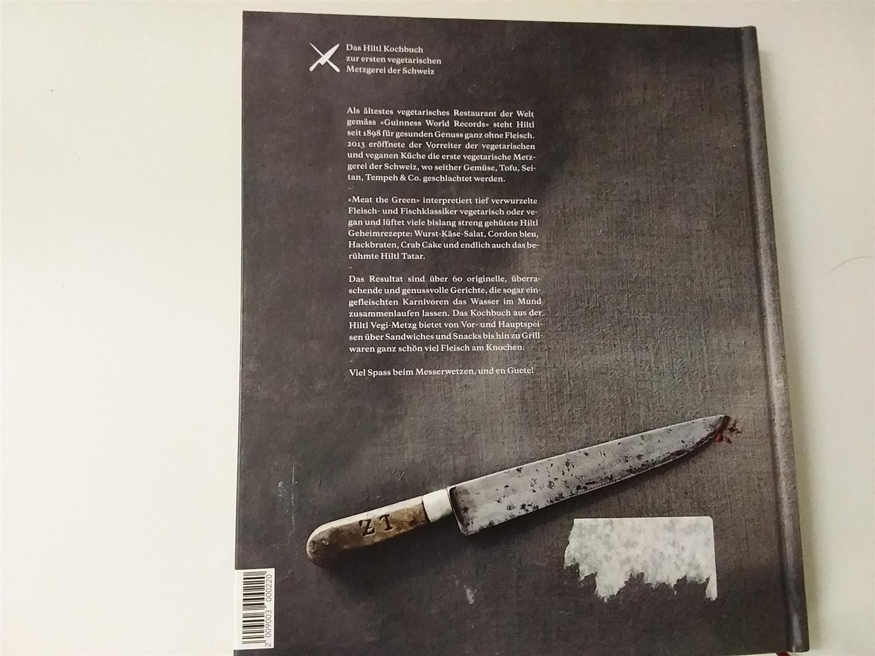 Libri: HILTL  MEAT THE GREEN  2015 – Nuovo (secondo la descrizione) da Wildensbuch venduto da Mangosteen7 7