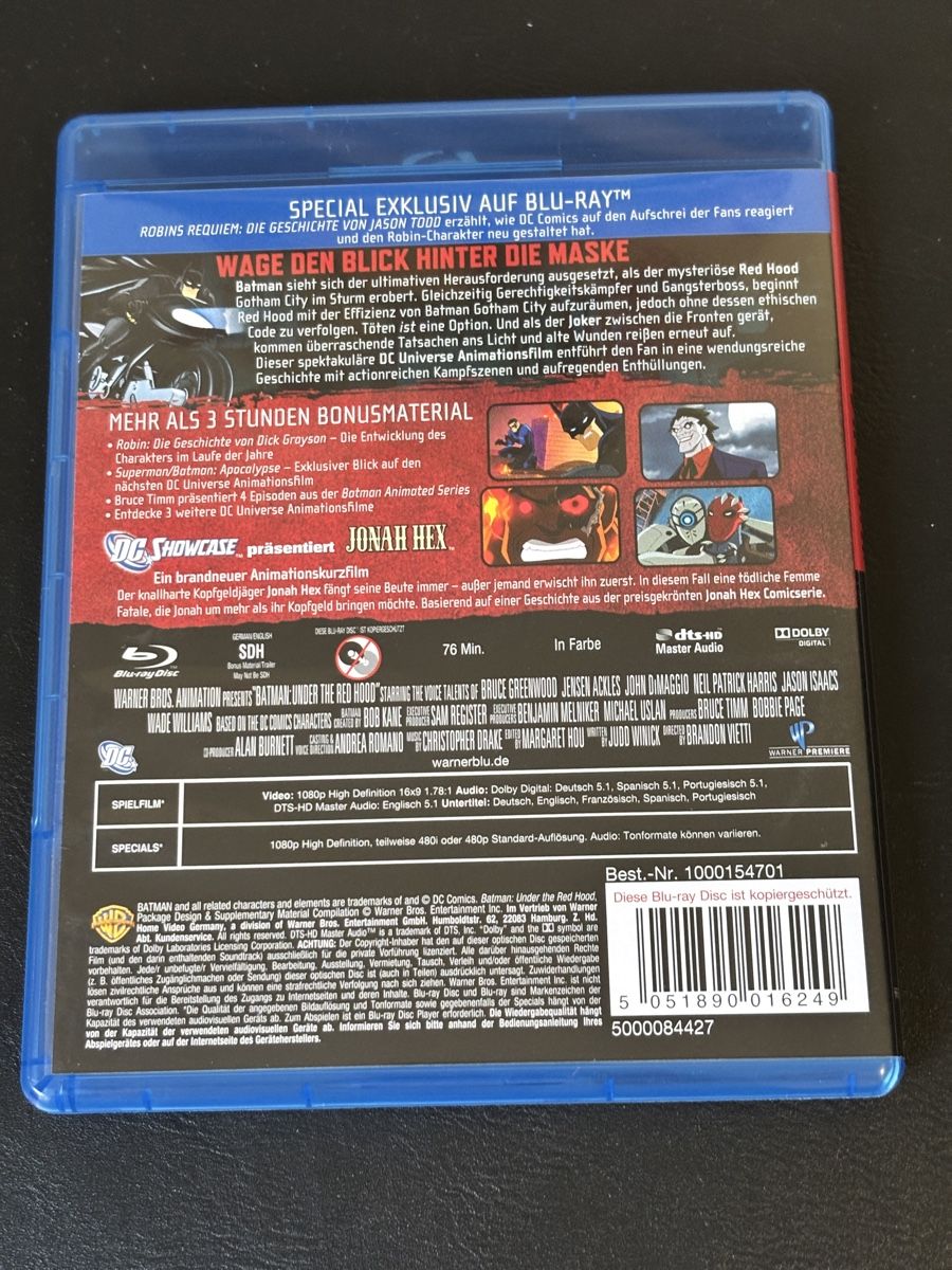 Alle DVDs: Batman Under the Red Hood Blu-ray Animated – Gebraucht aus Luzern von Armastra 1