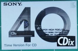 SONY CDixI 40 sehr rare Audio Kassette im Originalzustand!