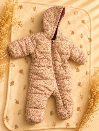 Baby Overall Blumenmuster Grösse 62 wie neu