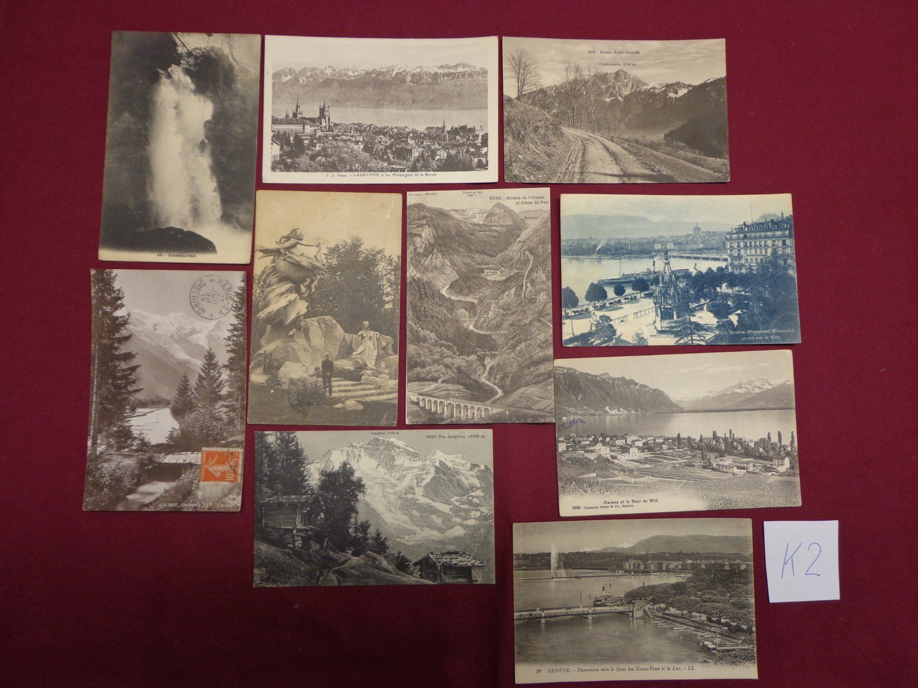 Cartoline postali: Antike Postkarten Ansichtskarten Schweiz Sammlung 10 Stück – Usato da Andeer venduto da Baerenburger