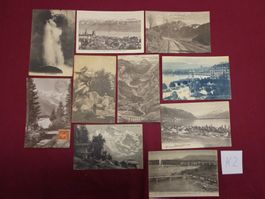 Antike Postkarten Ansichtskarten Schweiz Sammlung 10 Stück