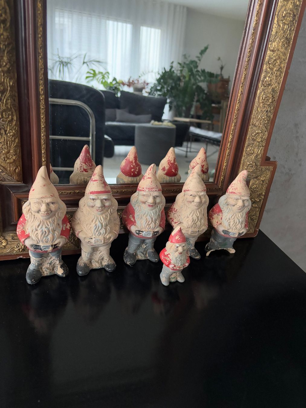 Statuette: Alte Gartenzwerge aus Ton, 6 Stk – Usato da Jegenstorf venduto da Hibiscus11 2