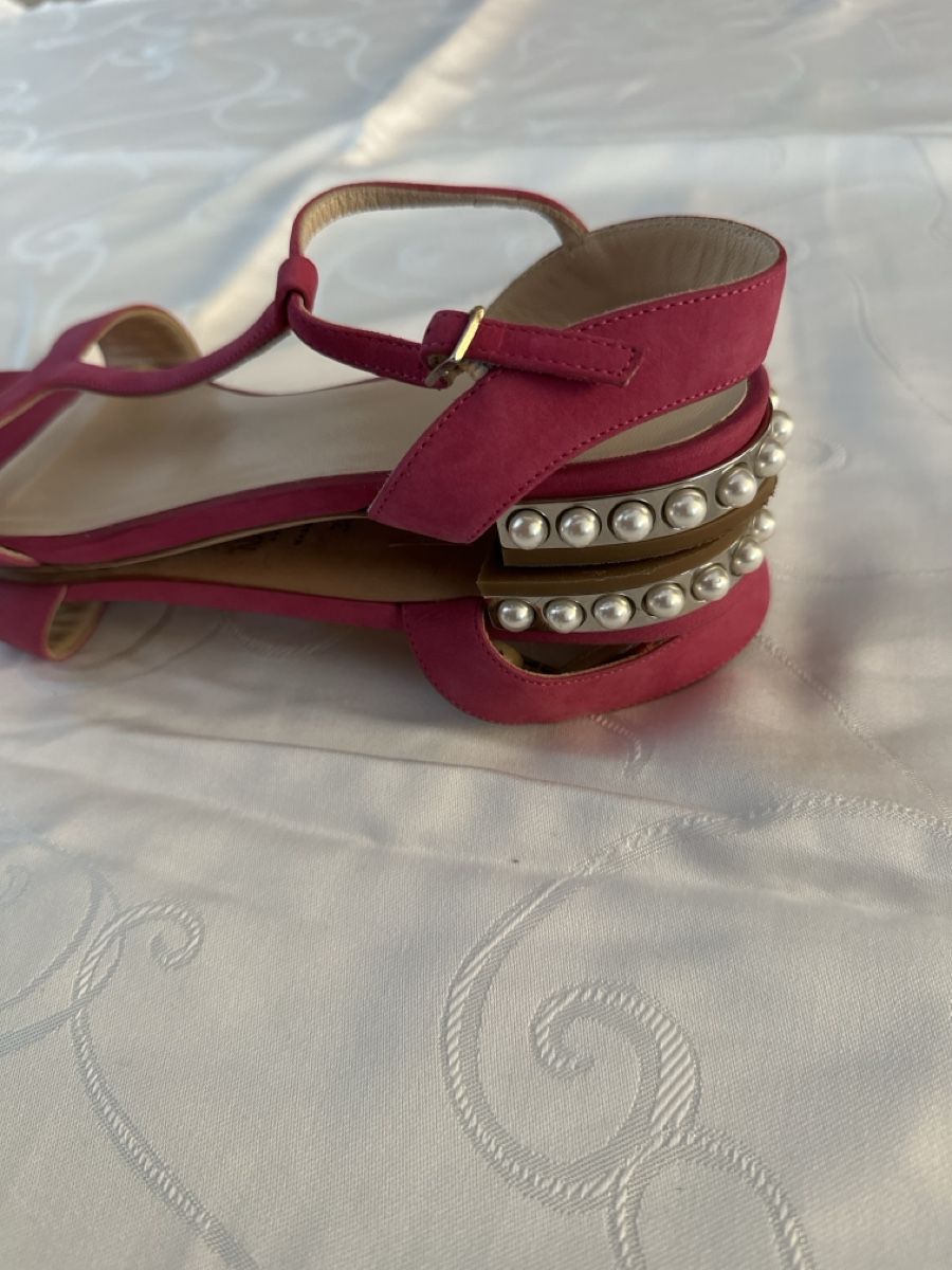 Navyboot Scarpe da donna: Sandale pink Grösse 38 Navyboot mit Perlen neuwertig – Usato da Niederglatt ZH venduto da Laurita1972 3