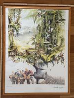 Horst Haitzinger Bild Karikatur gerahmt guter Zustand