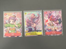 3 Japanische FullArt One piece