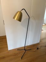 Lampe noire et dorée - 150cm - comme neuve - ampoule incluse