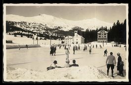 Lenzerheide, Eislauf auf zugefrorenem Se