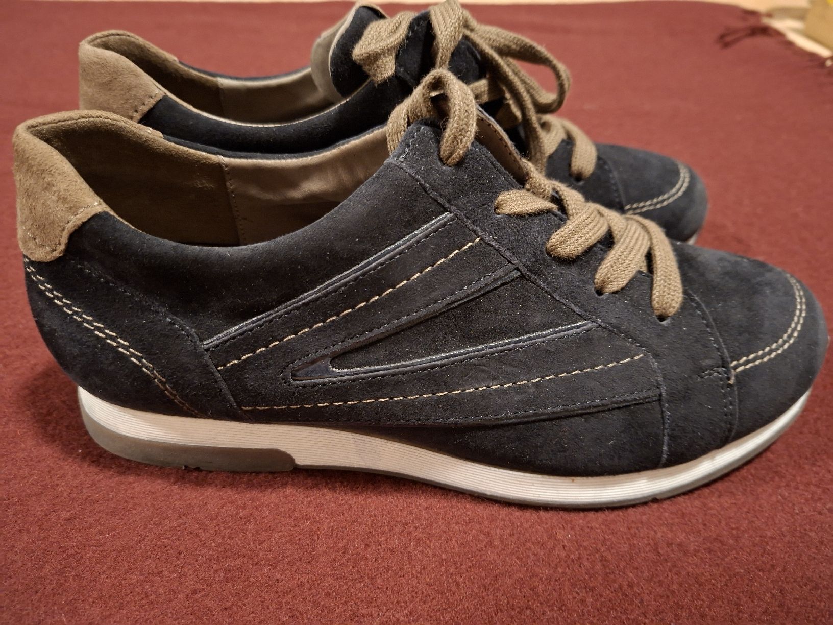 Gabor Scarpe da donna: Gabor Leder Sneaker Neu Gr. 4/37, schwarz  – Nuovo e nell'imballaggio originale da Wolfhalden venduto da Irma-s-best 2