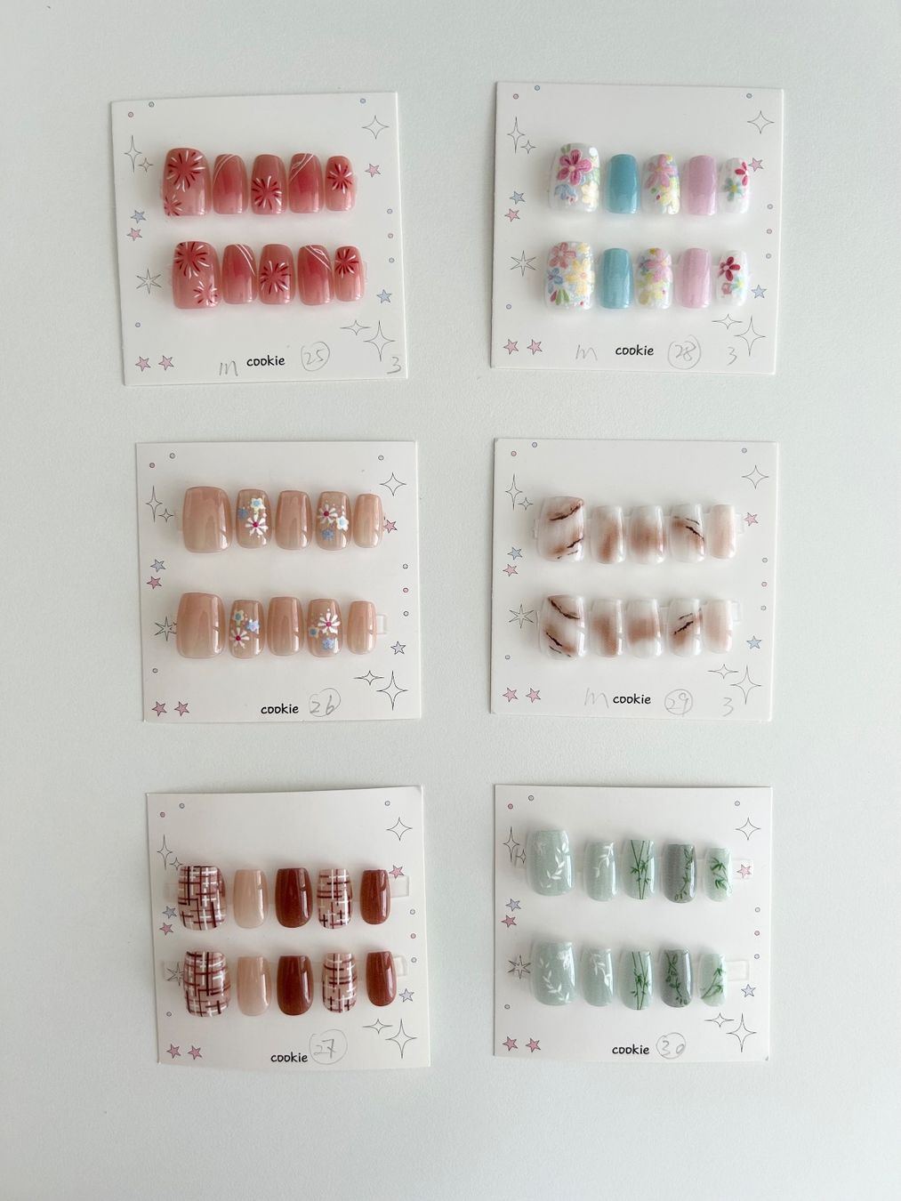 Ongles artificiels: Press-on nail  - New - short square - size M – Neuf (Voir description) à Basel par lau_982w 5