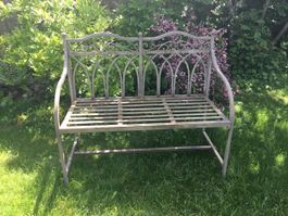 Romantische Gartenbank, Metall, vintage Stil, Top Zustand!