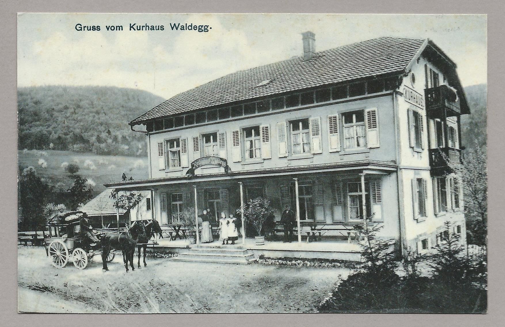 Cartoline postali: WALDEGG POSTKUTSCHE VOR DEM KURHAUS, * – Usato da Pura venduto da ulisse1957