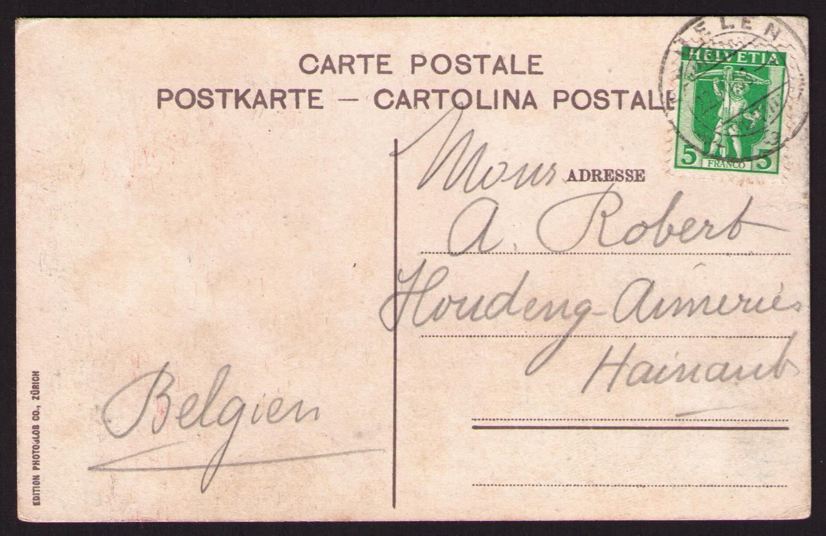 Ansichtskarten: WEGGIS 1908_Karten-Nr. 4384 Photoglob – Gebraucht aus Marthalen von Ch_quality 3