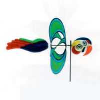 Windspiel Papagei Ara (Parrot) Spinning Turbo