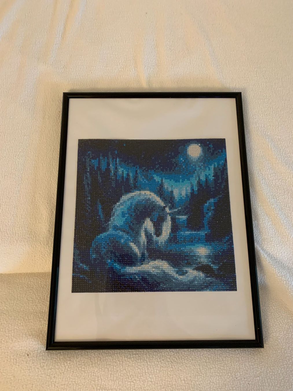 Foto & Immagini: Bild mit blauem Einhorn. Diamantenmalerei – Nuovo e nell'imballaggio originale da Niederwangen BE venduto da ger_2j7l