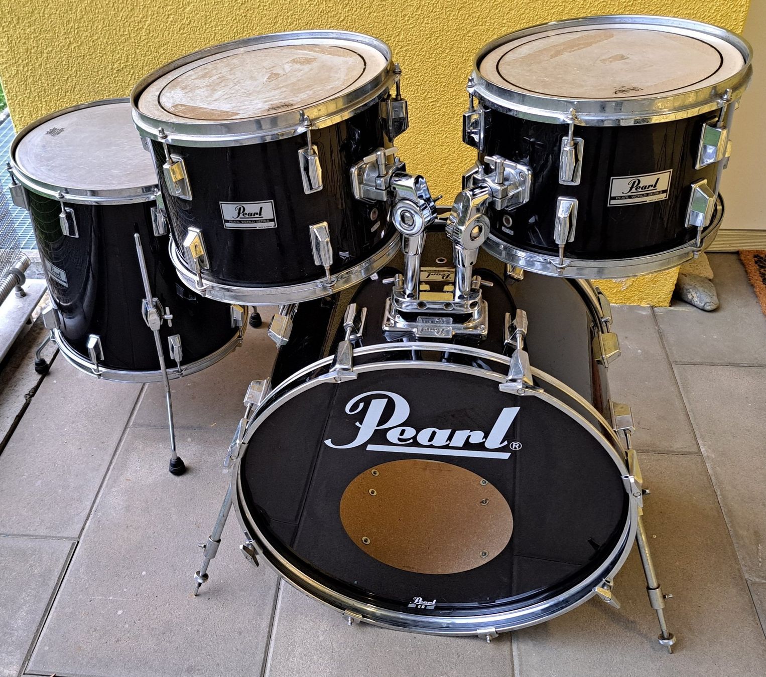 Musikinstrumente: Pearl Vintage Schlagzeug Shell Set – Gebraucht aus Schlieren von  1