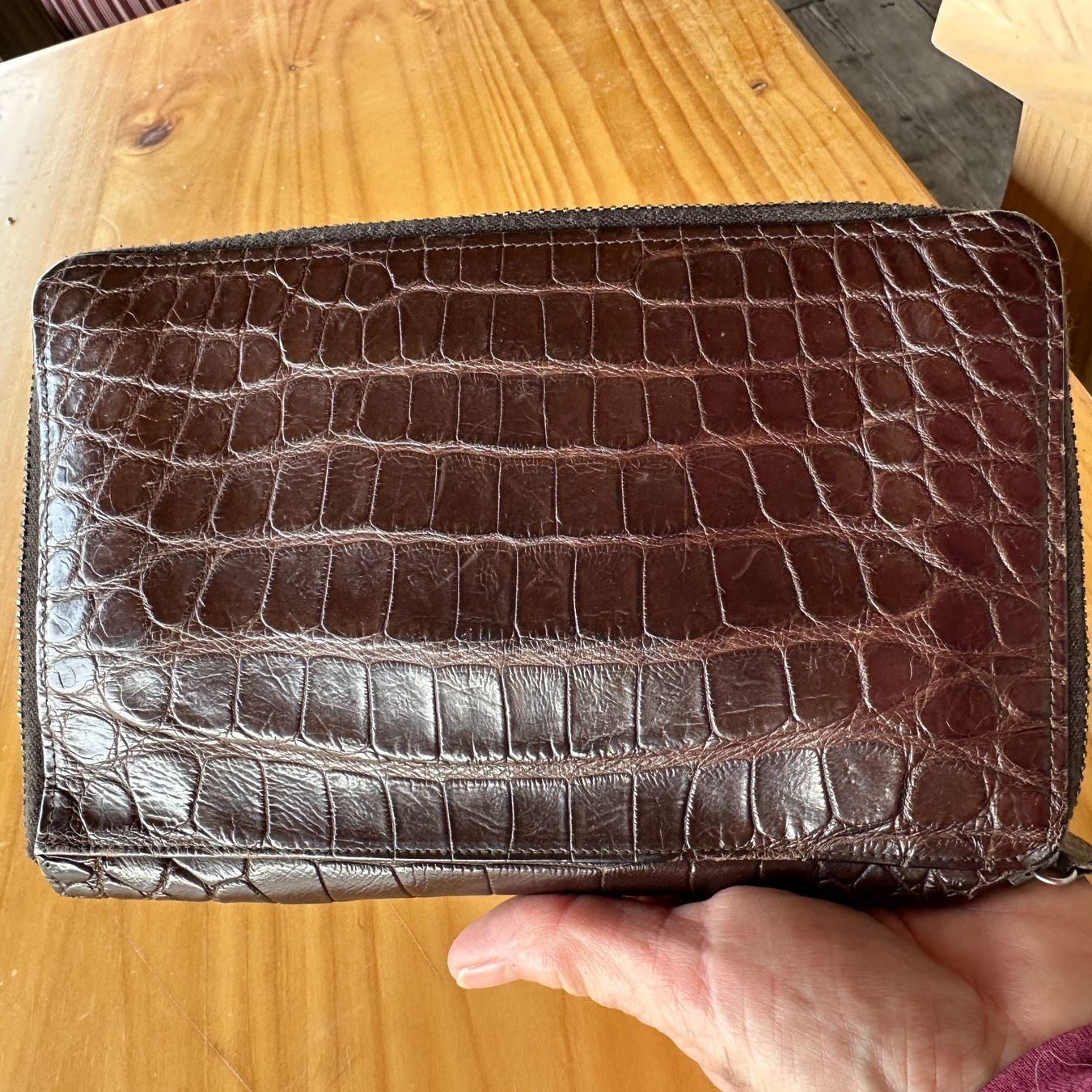 Jil Sander Portamonete: Brieftasche Leder Dunkelbraun von JIL SANDER – Usato da Tägertschi venduto da TheChange