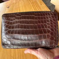 Brieftasche Leder Dunkelbraun von JIL SANDER