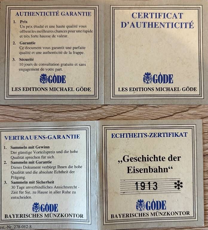 Tutti le monete: Pièce commémorative Spanish Brötli Bahn – Nuovo e nell'imballaggio originale da Nyon venduto da bal_t9cw 2