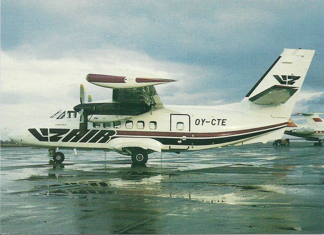 Cartoline postali: Liz Air Let 410 OY-CTE – Nuovo e nell'imballaggio originale da Thun venduto da Abigboss