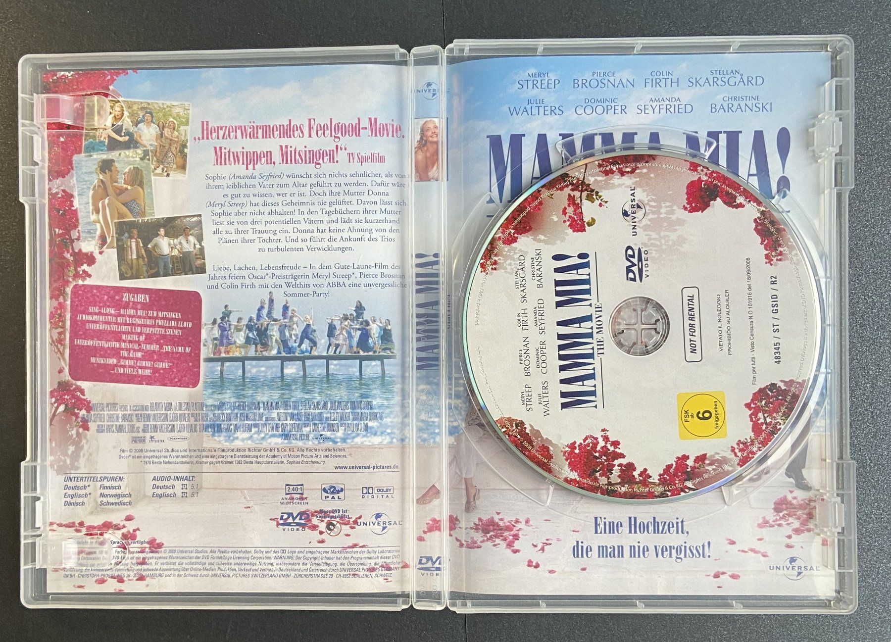 Alle DVDs: DVD  "Mamma Mia" – Gebraucht aus Böckten von Hansi36 1