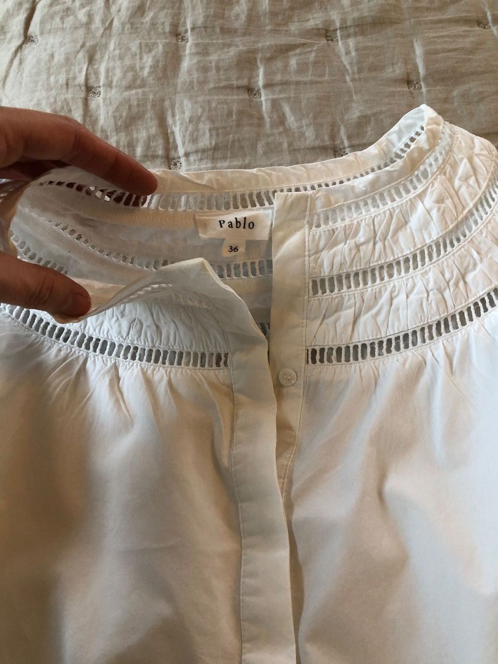 Camicette: Pablo white shirt top – Usato da Zurich venduto da MariaSPO 4