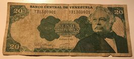 Venezuela 20 Bolivares 1992