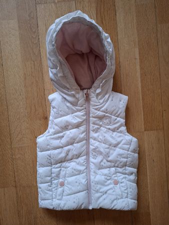 Winter Gilet/Weste mit Kapuze, Mädchen, Grösse 86