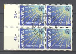 1994, Dienstmarken (UIT D XI), Viererblöcke, ET