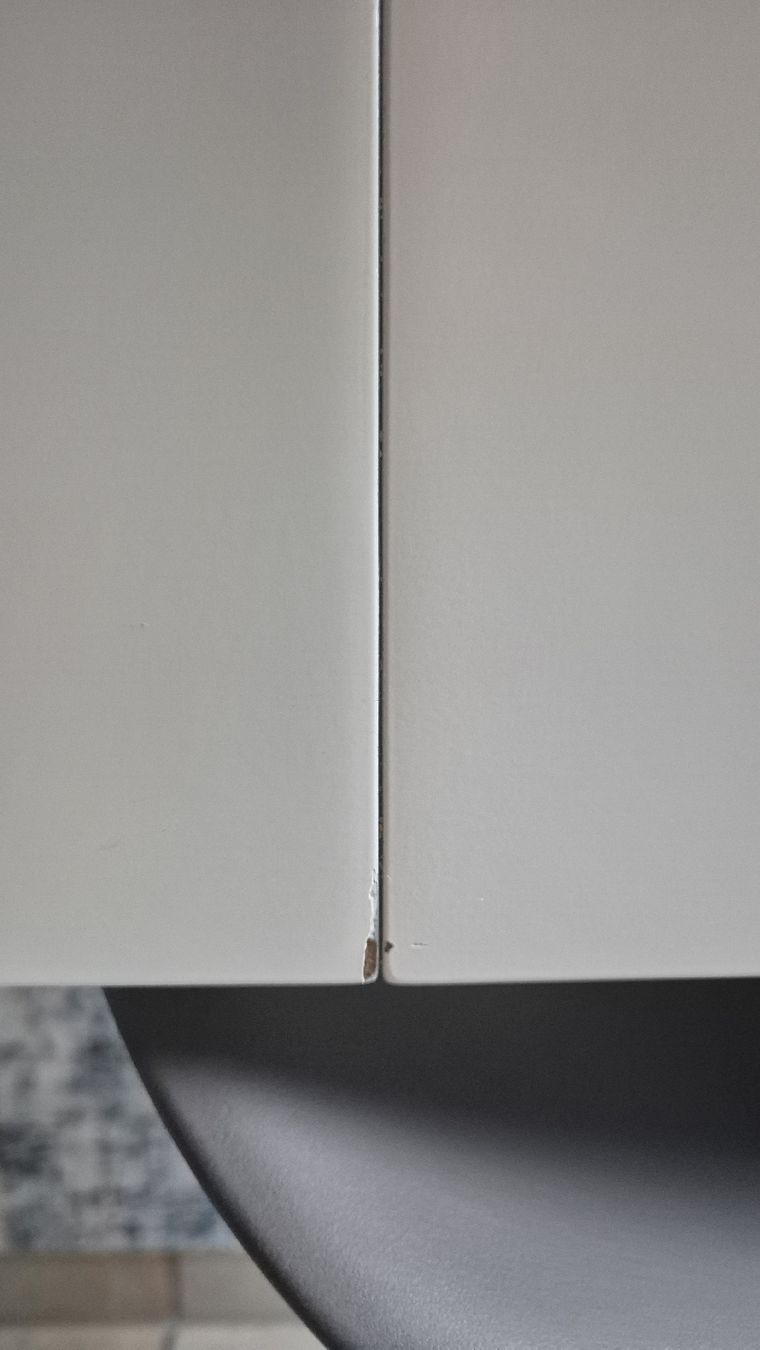 Set di tavolo e panche: Esstisch Oval Weiss mit 6 Stuehlen grau/Schwarz – Usato da hünenberg venduto da jessica8709 4