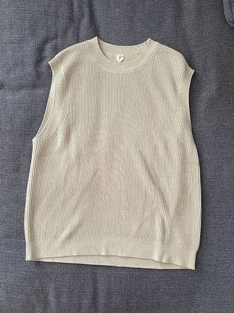 Arket Baumwollweste Herren Beige L