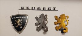 Peugeot emblème, logo Automobile, lot de quatre emblèmes
