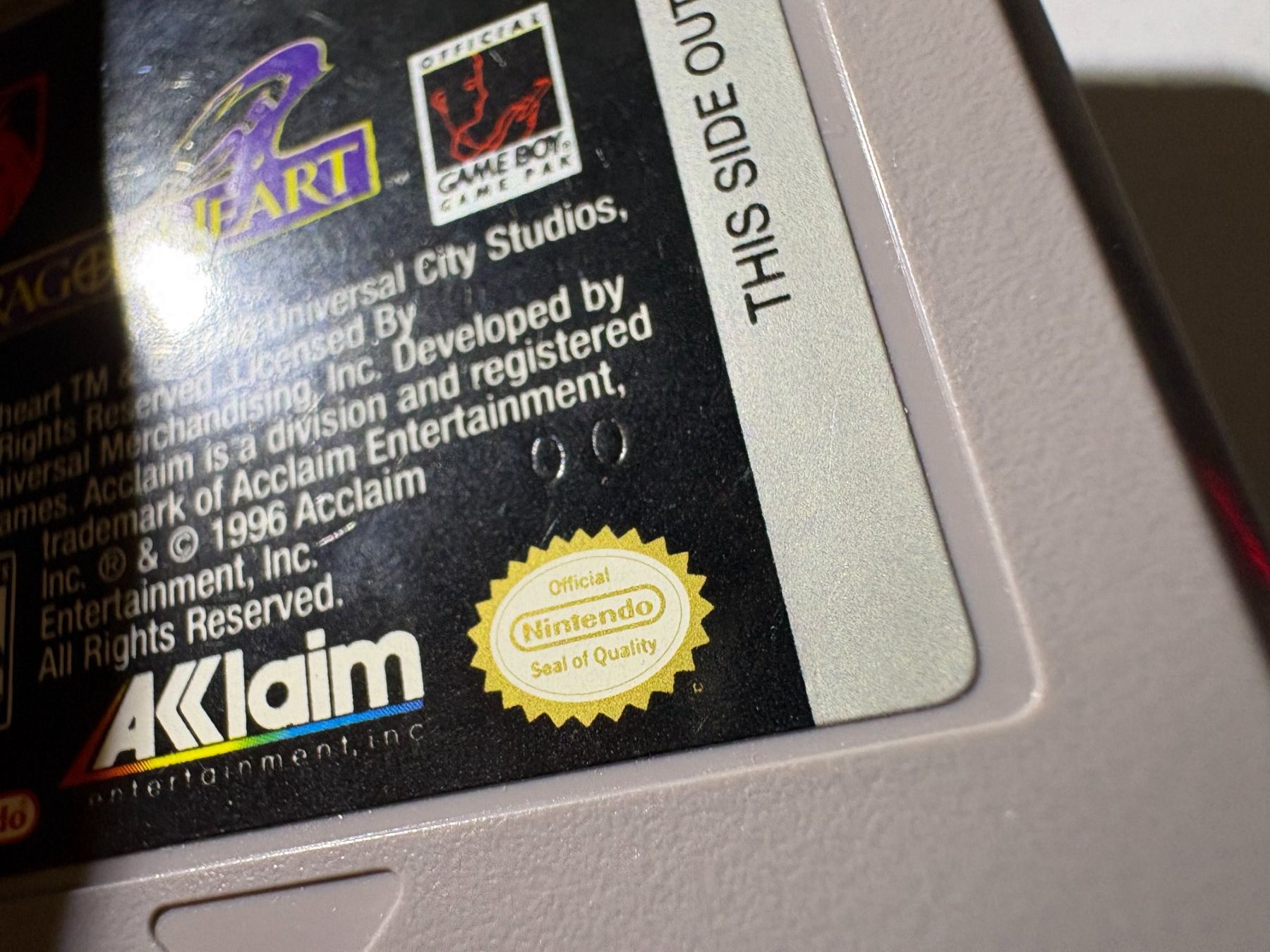 Nintendo Giochi: DragonHeart - Nintendo Game Boy - USA Modul – Usato da Zürich venduto da VintagePalace 1