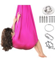 +rosa Kinderschaukel Hängematte Indoor Outdoor Yoga Therapie