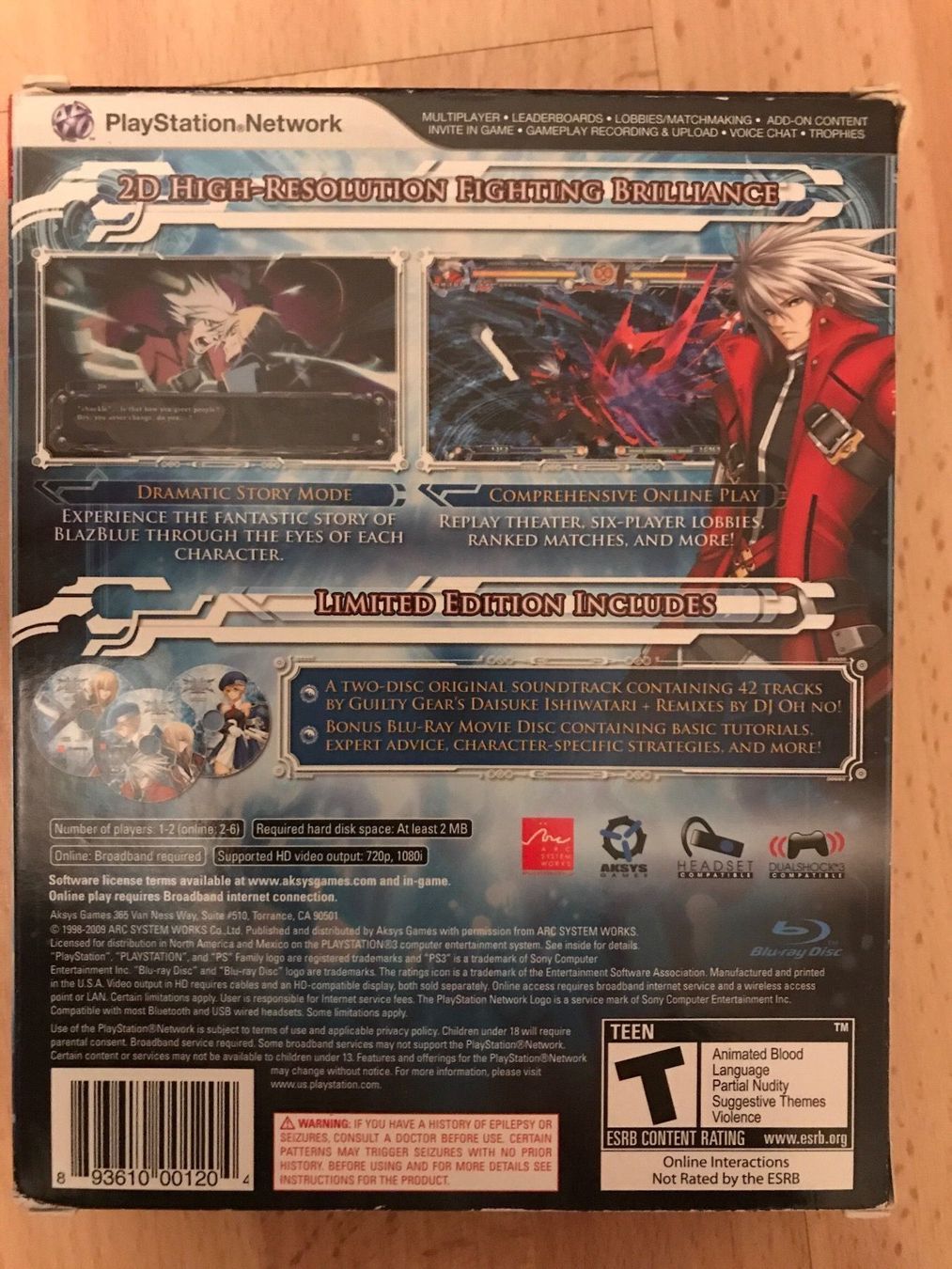 Sony Jeux: Blazblue Calamity Trigger - PS3 – D'occasion à St.gallen par taduz 1