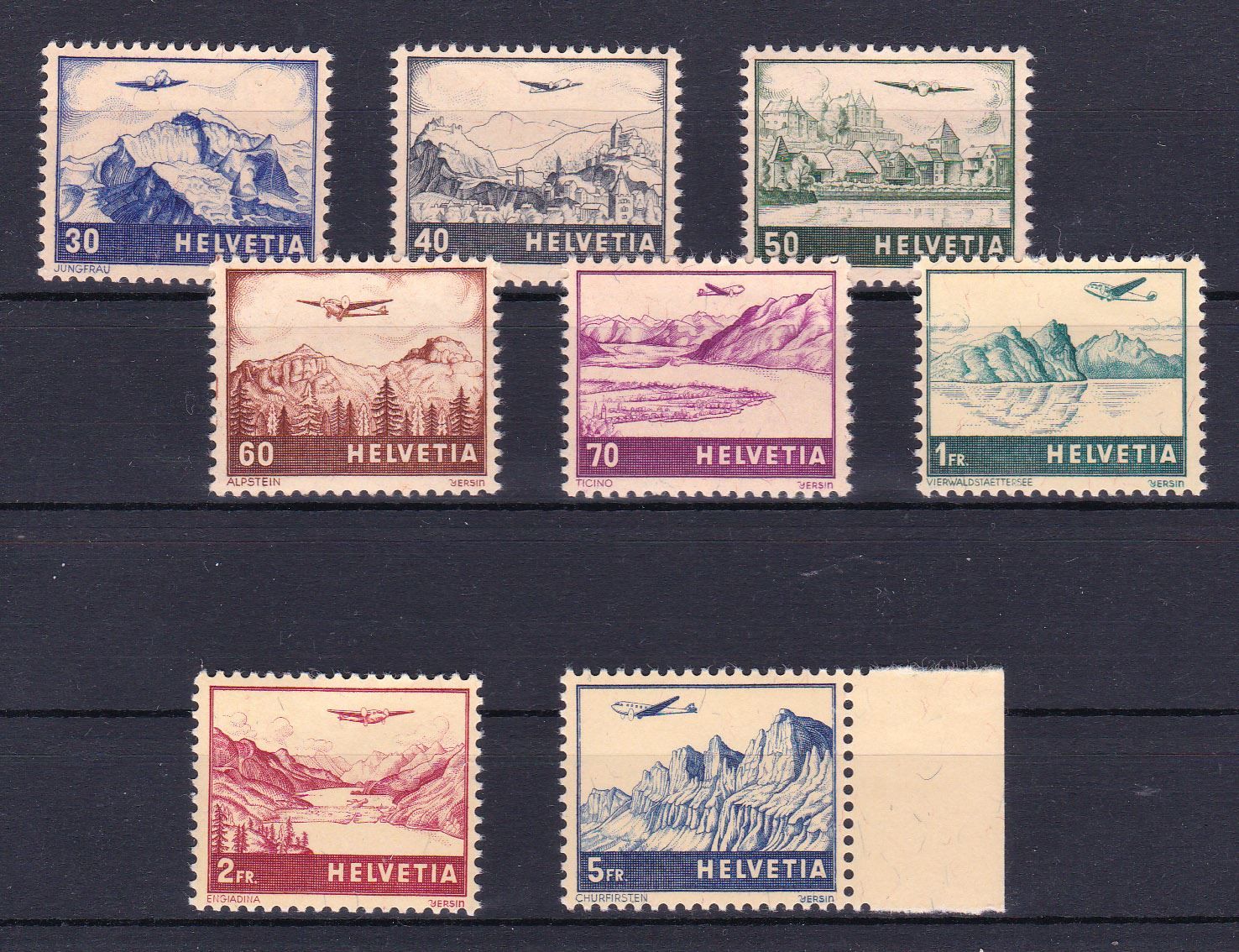 Tutti i francobolli: F27-34 kompl. Serie postfrisch,SBK 120.- – Usato da Wenslingen venduto da riger11