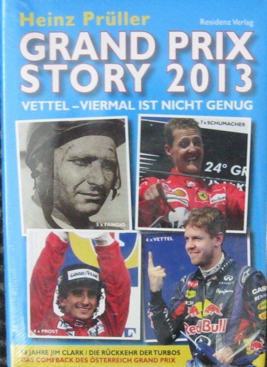 Sachbücher & Ratgeber: Grand Prix Story 2013  Heinz Prüller – Neu und originalverpackt aus Bregenz von Automobilia-Bodensee