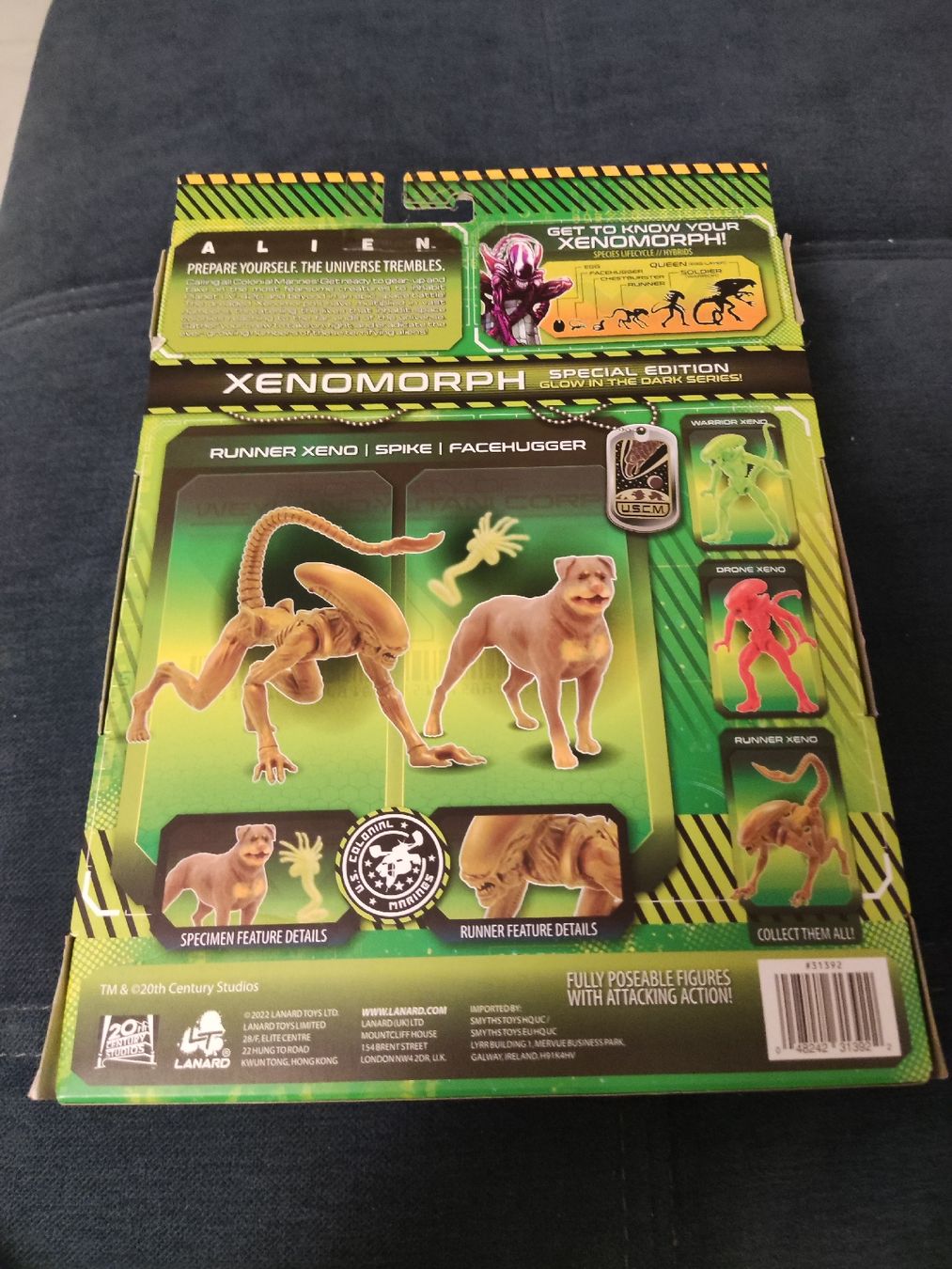 Lanard Alien Xenomorph Runner Xeno - Glow in the Dark Spc. (Neu und ...