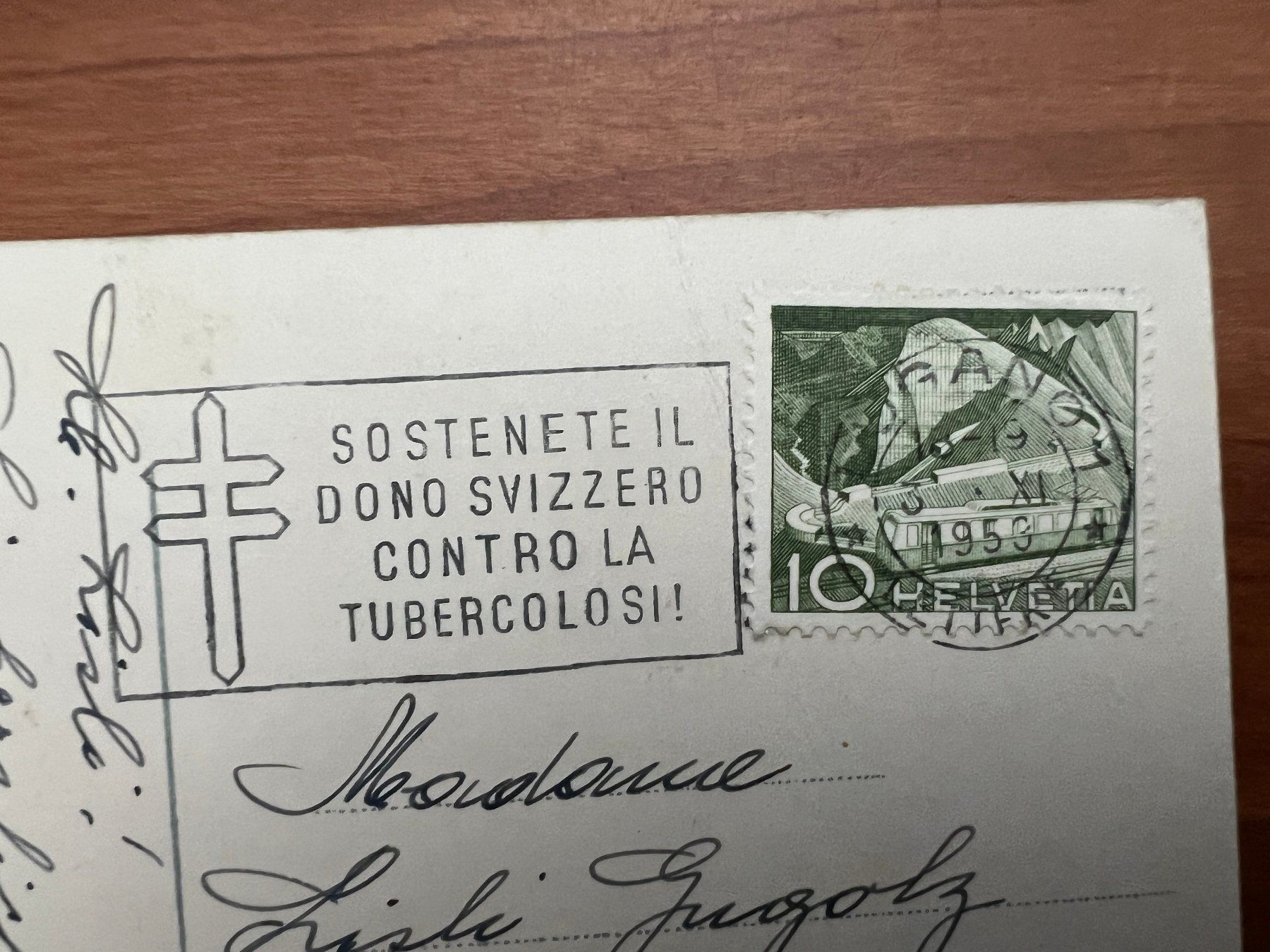 Cartoline postali: AK  1958 Lugano    (G2519) – Usato da Hinwil venduto da Sidi4 1