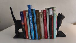 Buchstütze „Curious Cat“ – Design-Bookend