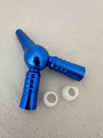 Shisha - Schlauch-Adapter Y-Verteiler (1 auf 2) – Blau - Neu